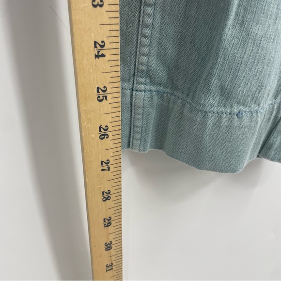 Free People Tahiti Herringbone Cargo Pants Size XS teal - Picture 7 of 10